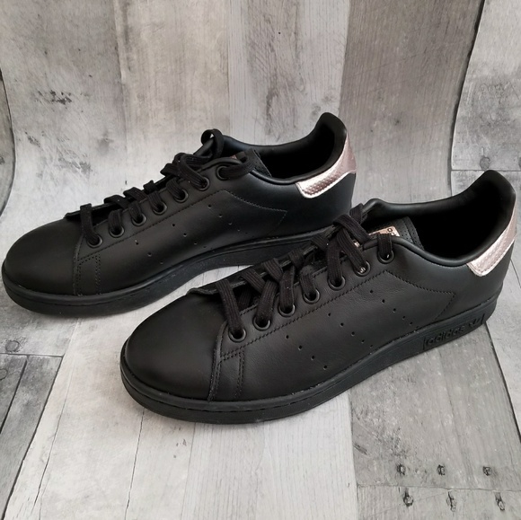 Adidas Stan Smith Rose Gold Black shoes sneakers - Picture 2 of 8